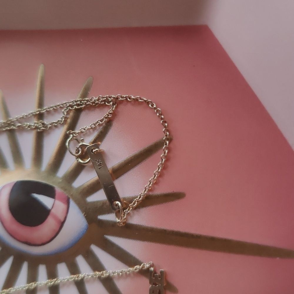 SOLD ✨ 14K Gold “Babe” Necklace by Zoe Chicco ✨ - Picture 4 of 4